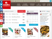 Tablet Screenshot of cooksacademy.com